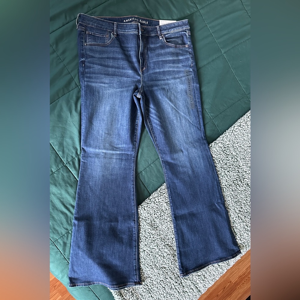 American Eagle Next Level Stretch Low Rise Flare Jeans